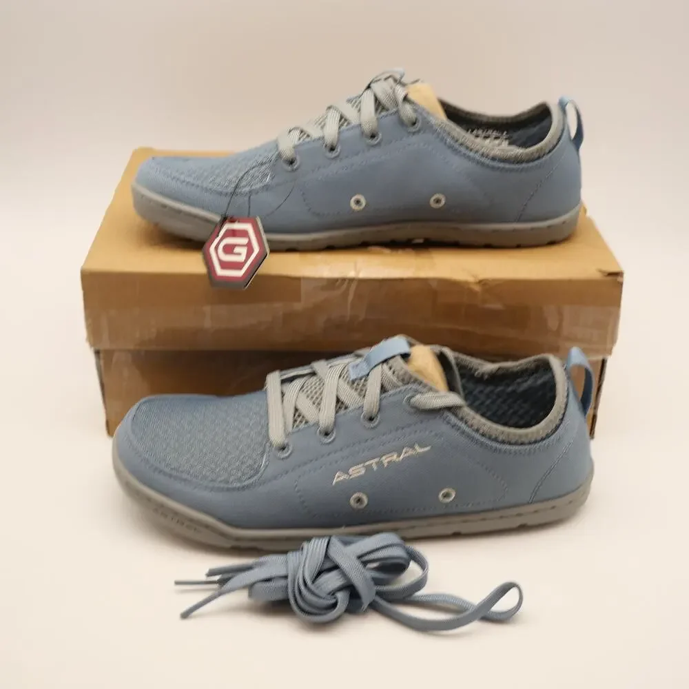 Astral Loyak Women's 7 Minimalist Water Shoes Shadow Blue 2 Sets of Laces NEW
